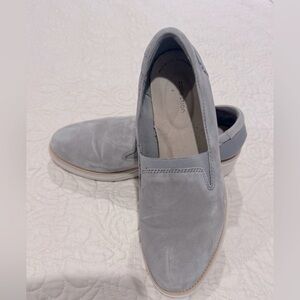 Clark's Sharon Dolly Light Gray Slip On Shoe Size 9.5